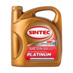 Моторное масло SINTEC PLATINUM 0W20 SP GF-6, 4л